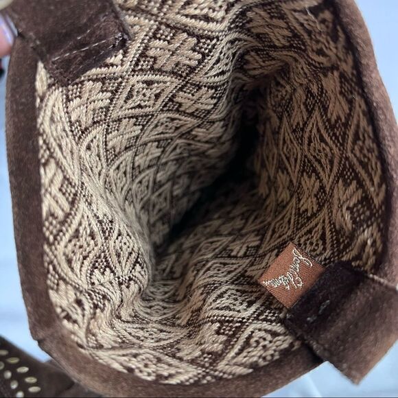 Sam Edelman Alabama Suede Brown Studded Knee High Wedge Boots 7.5 - Picture 7 of 10